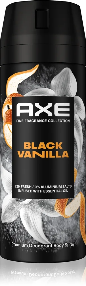 Axe Premium Black Vanilla Deodorant spray til mænd 150 ml