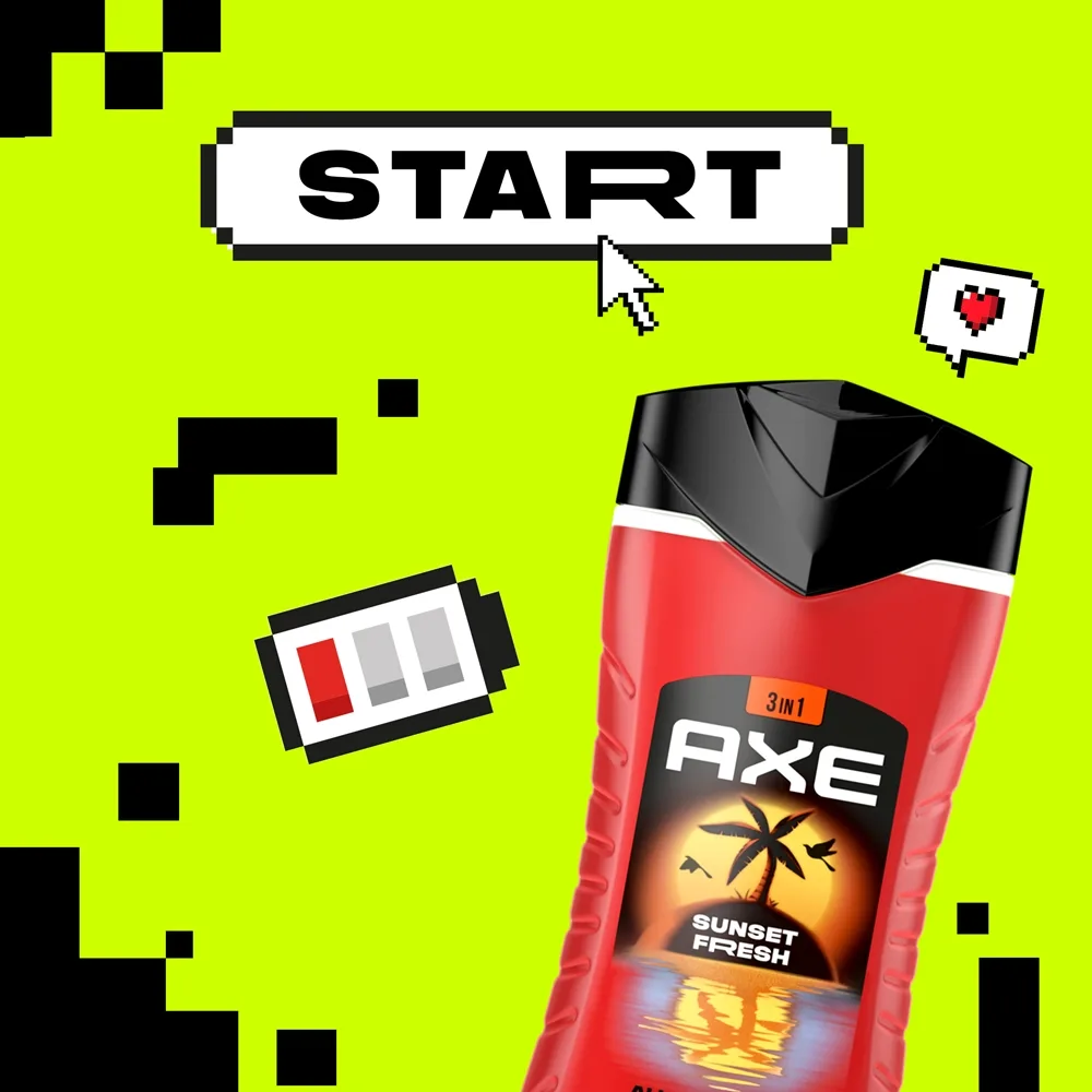 Axe Sunset Fresh Dusch-gel för ansikte, kropp och hår 250 ml