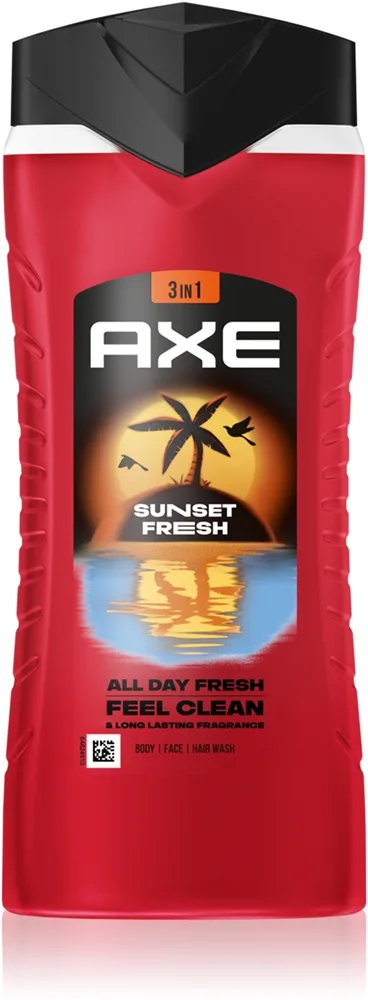 Axe Sunset Fresh Dusch-gel för ansikte, kropp och hår 400 ml