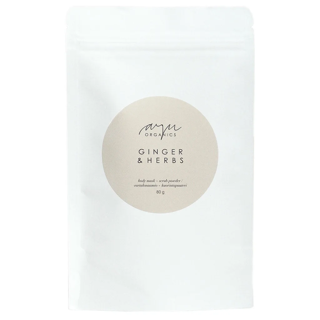 AYU Organics Ginger & Herbs Vartalonaamio+kuorinta 80g