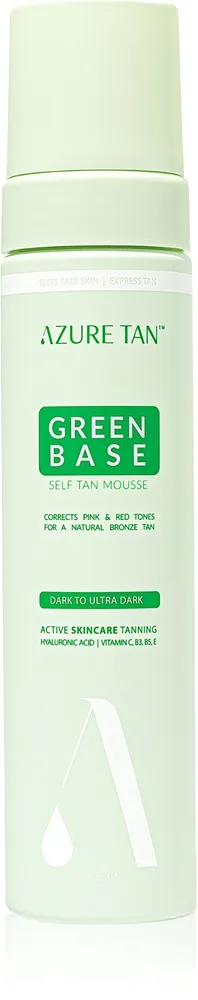 Azure Tan Green Base Mousse för brun-utan-sol 200 ml