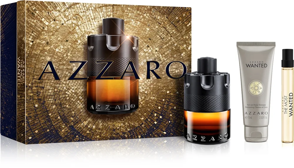 Azzaro The Most Wanted Parfum lahjasetti miehille