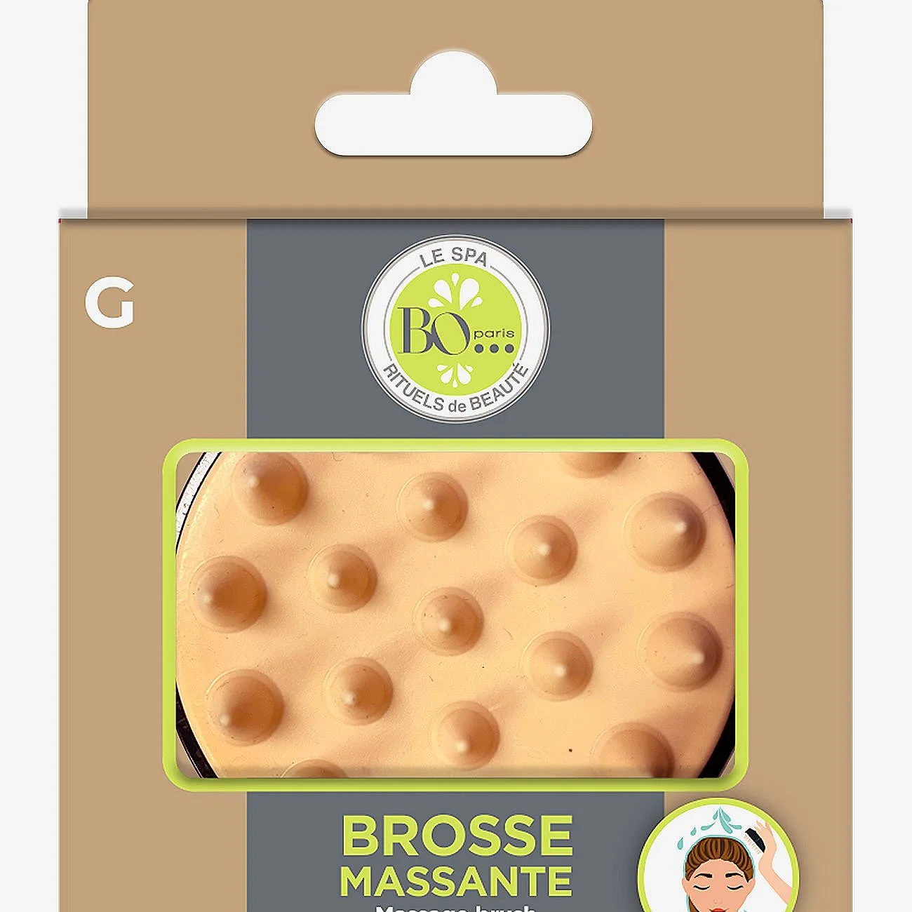 BO Paris Massage Brush - Nude - 1 pcs