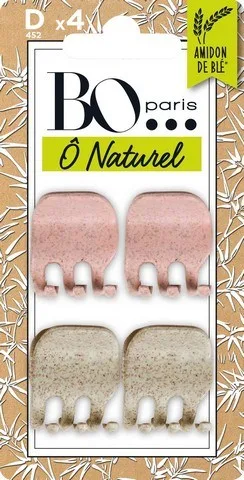 B&O Paris Crocodile Clips 4 pcs Pink/White