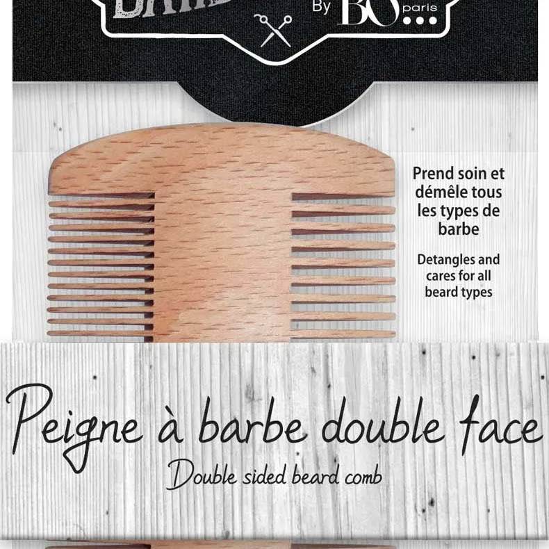 B&O Paris Double-sided Wooden Beard Comb