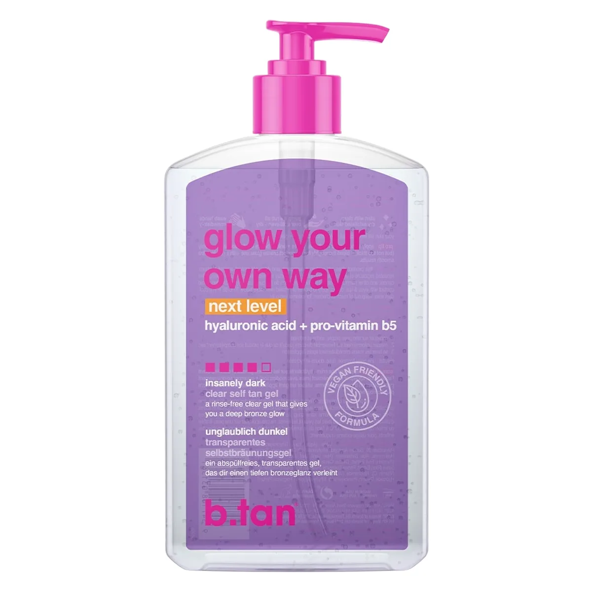 b.tan Glow Your Own Way Clear Self Tan Gel Next Level 437 ml