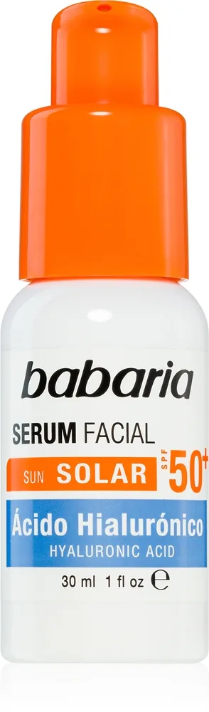 Babaria Sun Face Fuktgivande serum Hög solskyddsfaktor SPF 50+ 30 ml