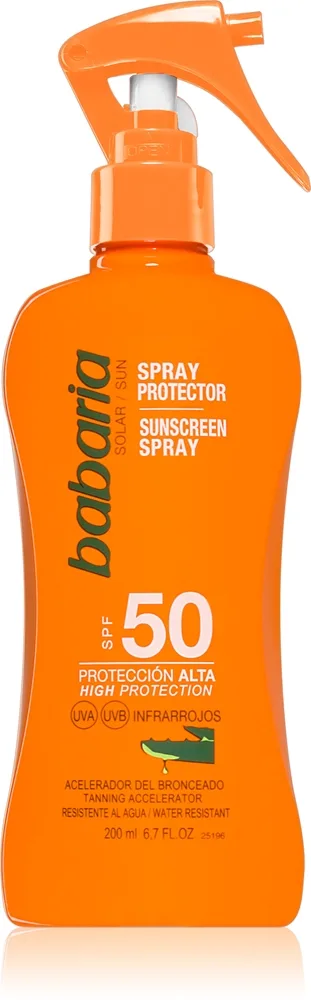 Babaria Sun Protective Solspray SPF 50 Vattentät 200 ml