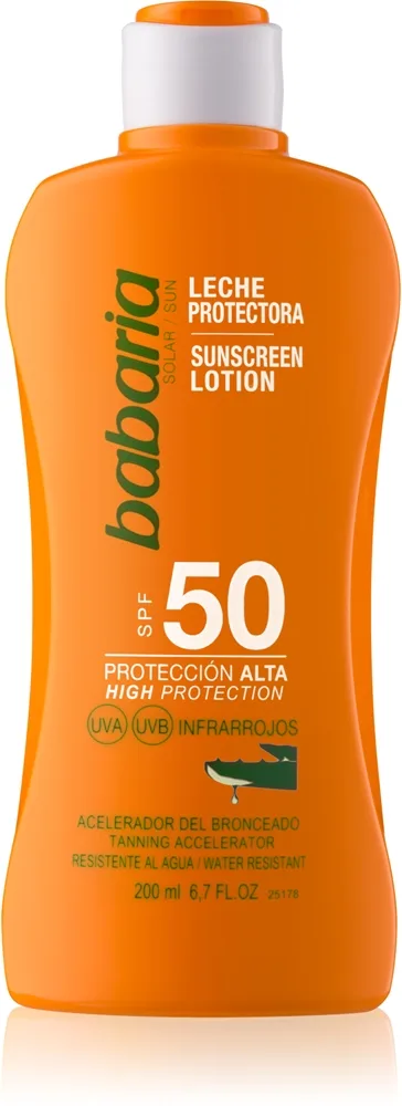 Babaria Sun Protective Vattentålig solmjölk SPF 50 200 ml