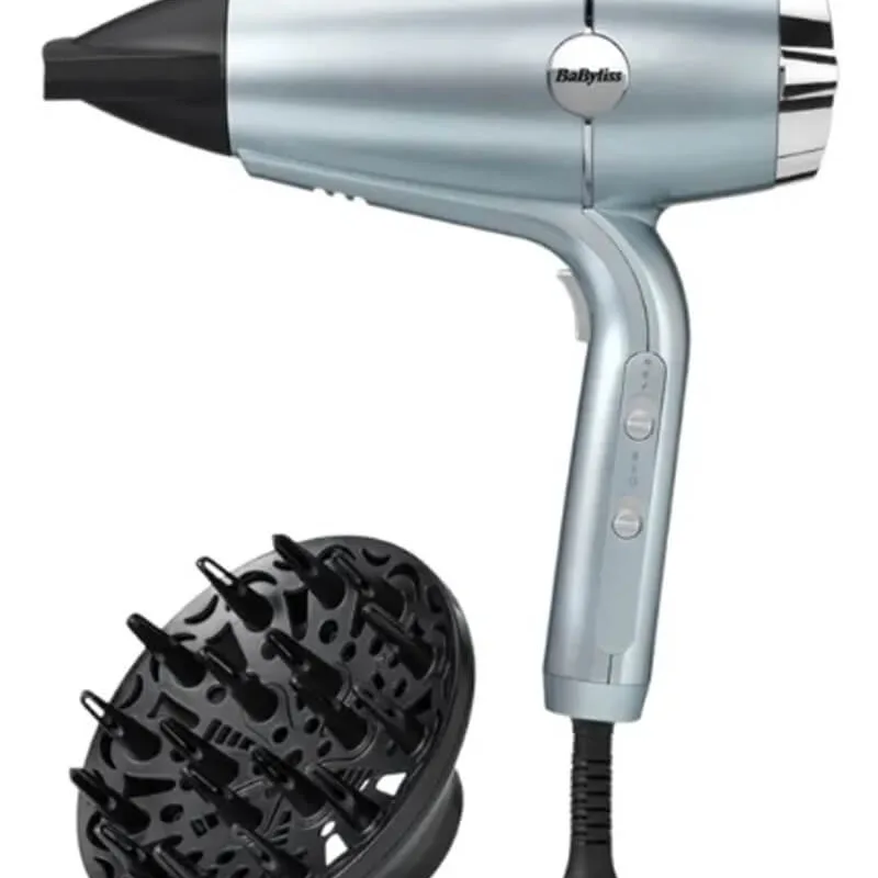 BaByliss Hydro Fusion Blue Plasma Hair Dryer (Stop Beauty Waste)