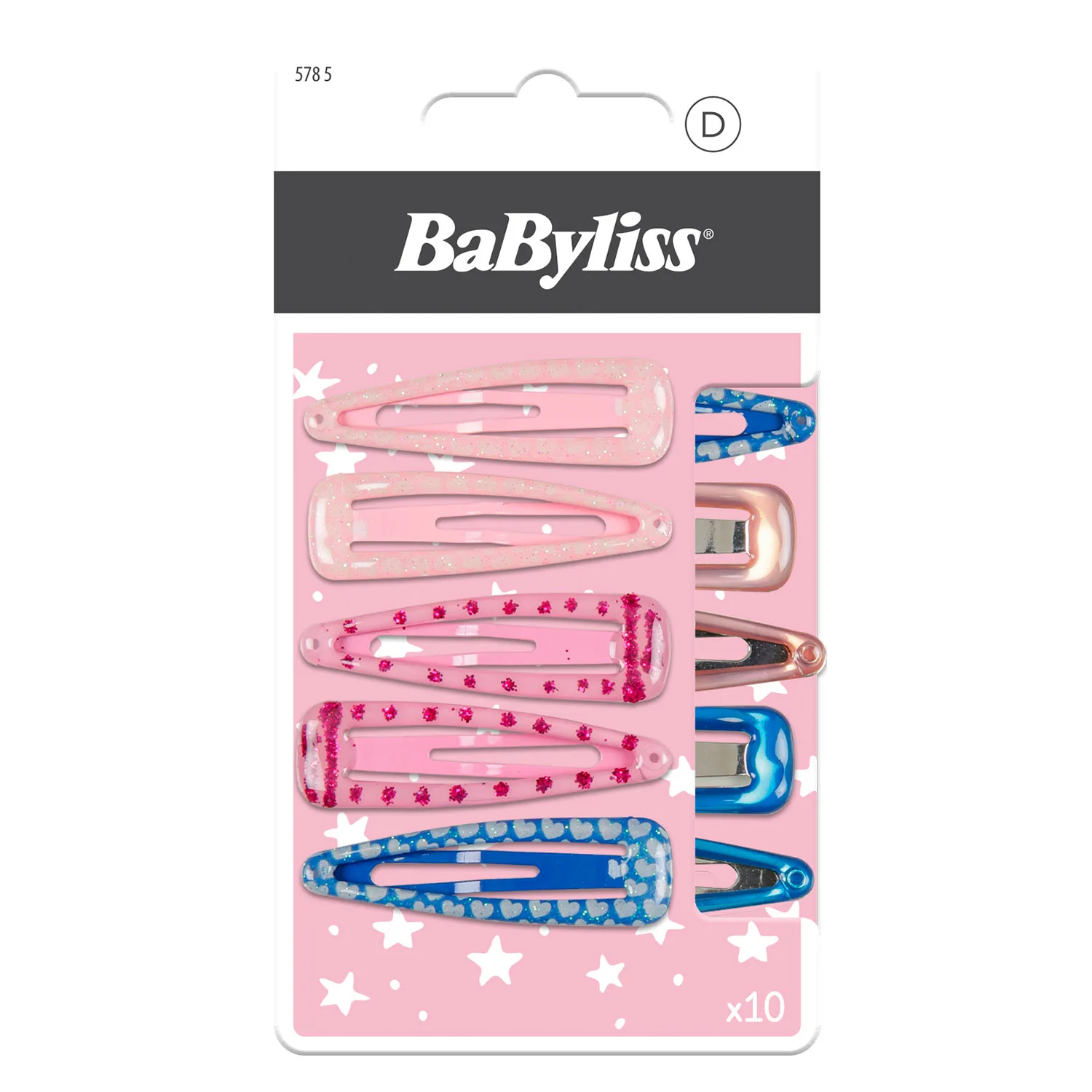 BaByliss Paris Accessories 794578 Hårklämmor Kids 10 St