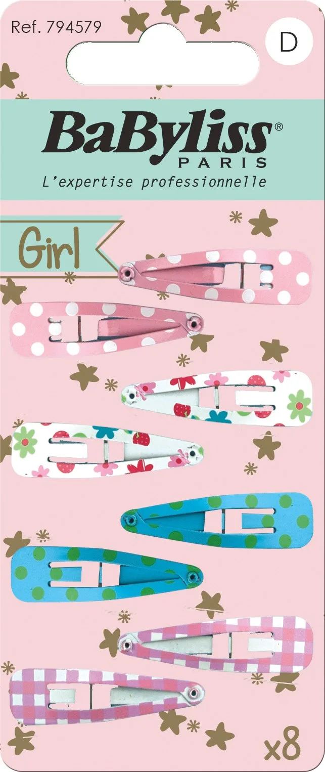 BaByliss Accessories BaByliss KIDS Metal Snaps Clips (5792) 8 pieces