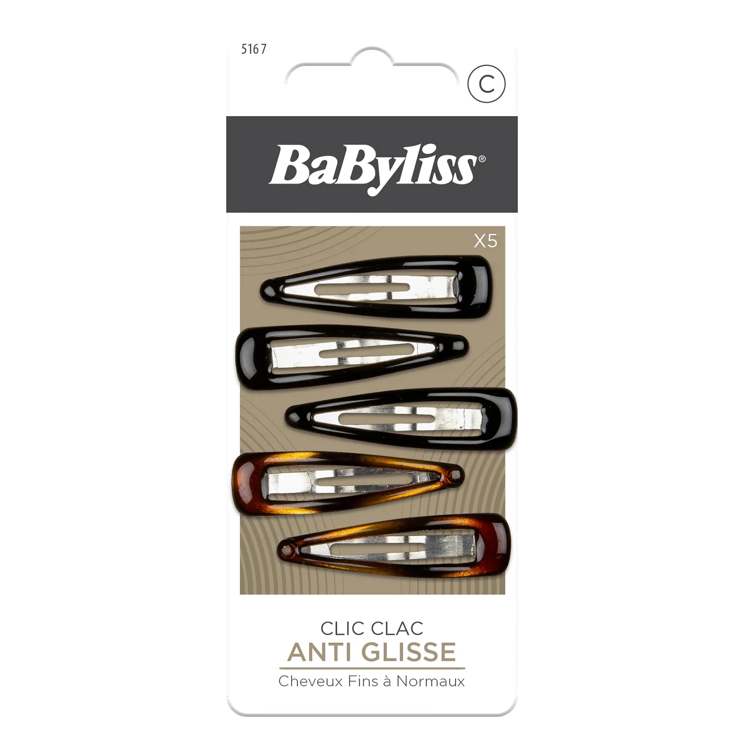 BaByliss Paris Accessories Klämma anti-glid 5 st