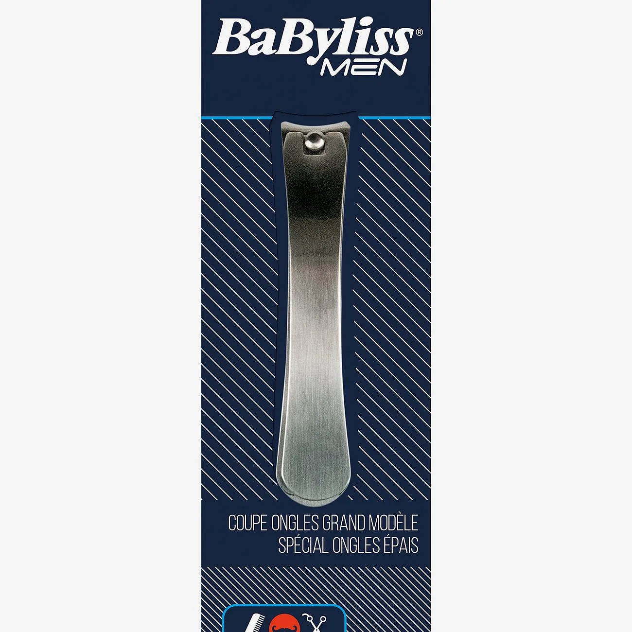 Babyliss Paris Nail Clippers Large Men - Silver - ONE SIZE