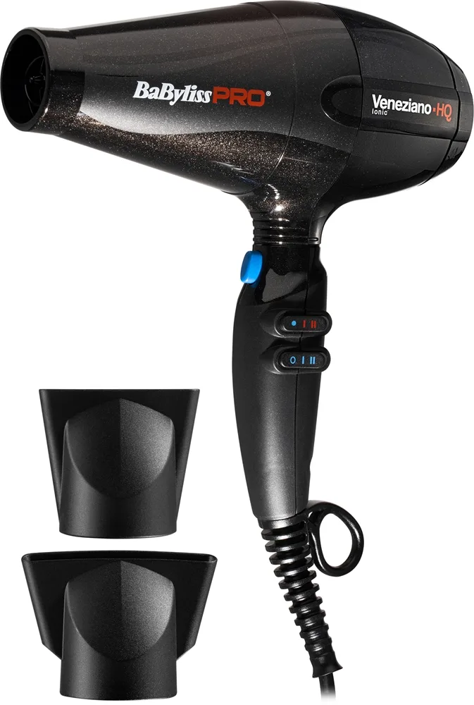 BaByliss PRO Veneziano-HQ Ionic Ultra-Long Hårtork Black