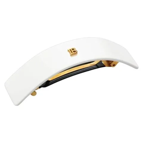 Balmain Hair Couture Barrette pour Cheveux Large White Diadem