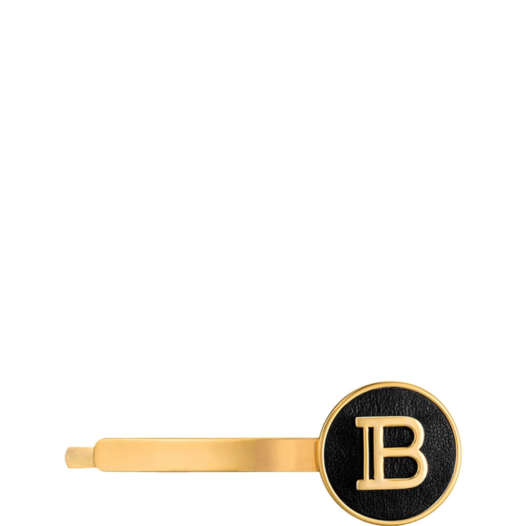 Balmain Hair Couture Gold Plated Hair Slide Logo Håraccessoarer
