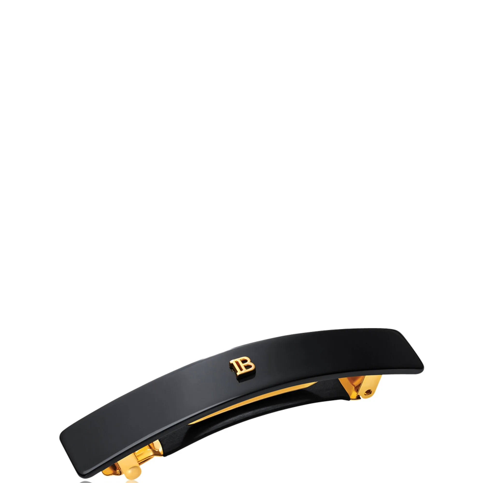 Balmain Hair Couture Cellulose Acetate Barrette pour Cheveux Medium Black Hårklämmor