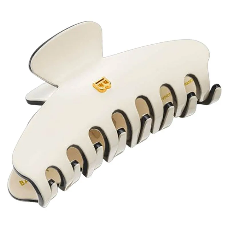 Balmain Hair Couture Cellulose Acetate Pince à cheveux Medium White/Black Hårklämmor