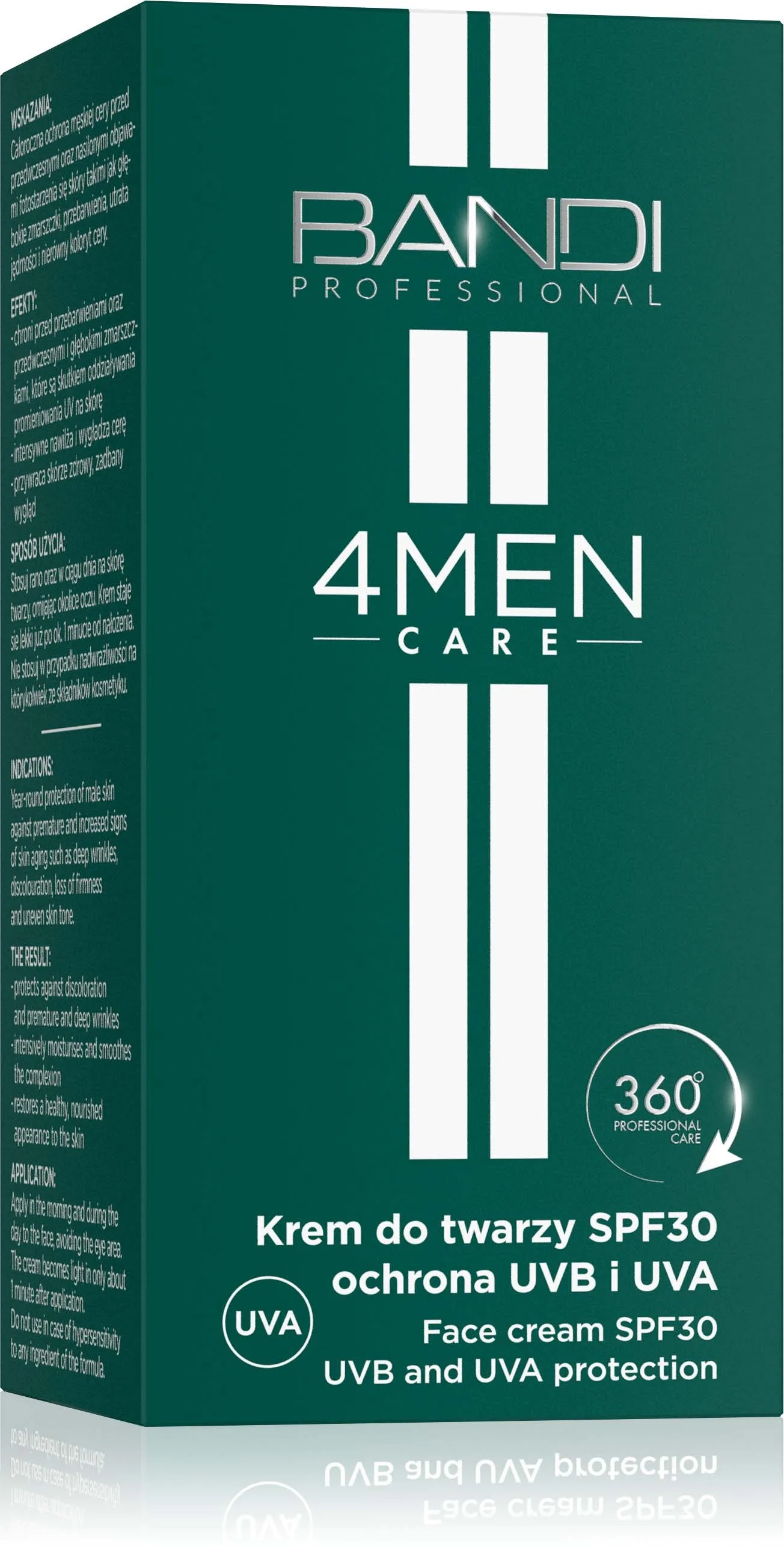 Bandi 4Men Care Face Cream SPF30 UVB And UVA Protection 50 ml