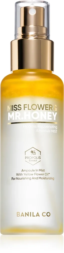 Banila Co. Miss Flower & Mr. Honey Propolis Rejuvenating energisoiva kosteuttava kasvosuihke nuorentava vaikutus 99 ml