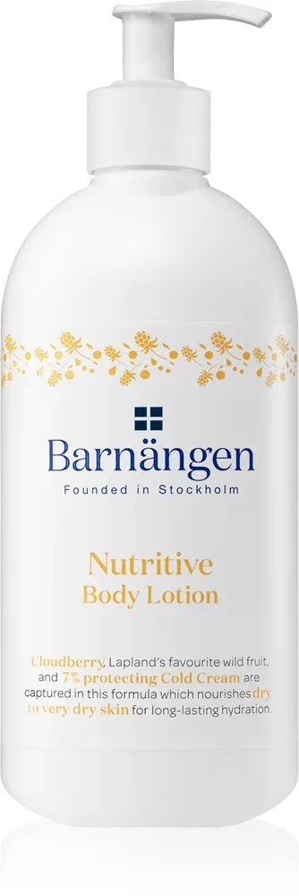 Barnängen Nutritive vartalomaito kuivalle ja erittäin kuivalle iholle 400 ml