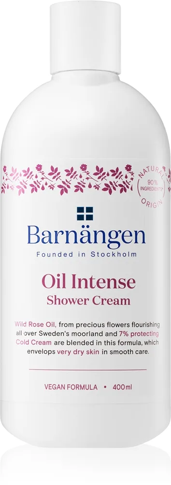 Barnängen Oil Intense hellävarainen suihkuvoide kuivalle ja erittäin kuivalle iholle 400 ml