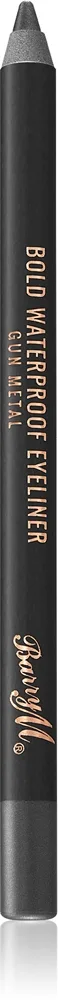 Barry M Bold Waterproof Eyeliner vedenkestävä silmänrajauskynä sävy Gun Metal 1.2 g