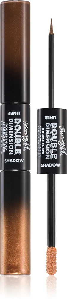 Barry M Double Dimension Double Ended luomiväri ja eyeliner sävy Infinite Bronze 4,5 ml