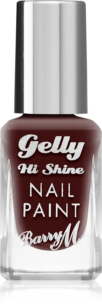 Barry M Gelly Hi Shine kynsilakka sävy Black Cherry 10 ml