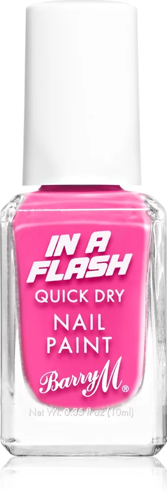 Barry M IN A FLASH Snabbtorkande nagellack Skugga Pink Burst 10 ml