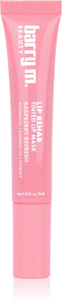 Barry M Lip Rehab ravitseva ja sävyttävä naamio huuliin sävy Raspberry Refresh 10 ml