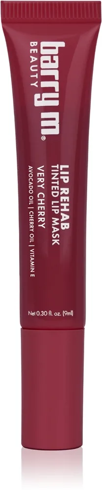 Barry M Lip Rehab ravitseva ja sävyttävä naamio huuliin sävy Verry Cherry 10 ml