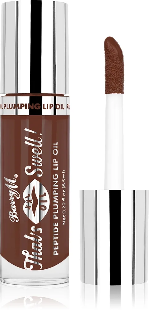 Barry M That's Swell! Peptide Plumping Lip Oil Læbeolie med volumeneffekt Skygge Hazelnut Haze 6.5 ml
