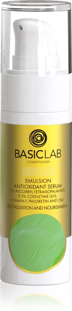 BasicLab Cosmetology Esteticus kirkastava emulsio antioksidanttinen vaikutus 10% Vitamin C 30 ml