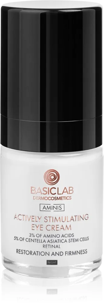 BasicLab Dermocosmetics Aminis Løftende og strammende øjenpleje Nat 18 ml