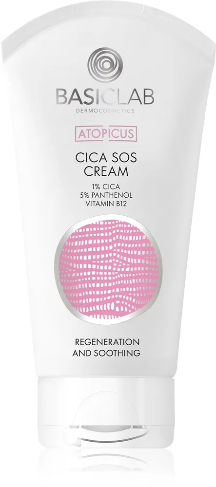BasicLab Dermocosmetics Atopicus SOS-voide herkälle ja punoitukseen taipuvaiselle iholle 75 ml