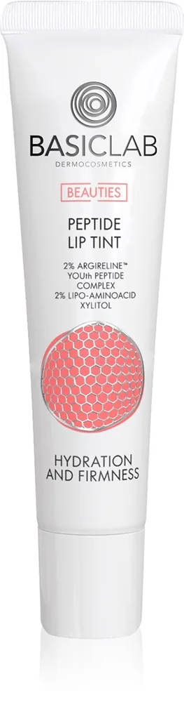 BasicLab Dermocosmetics Beauties läppbalsam utan extra kostnad med peptider Skugga 100/Bubble Gum 15 ml