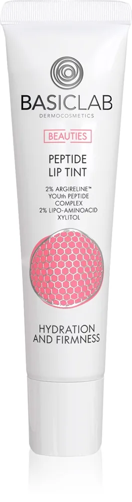 BasicLab Dermocosmetics Beauties läppbalsam utan extra kostnad med peptider Skugga 220 Rosy 15 ml