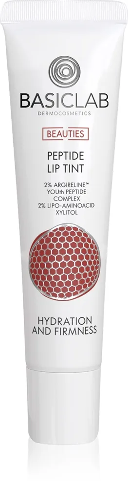 BasicLab Dermocosmetics Beauties kiiltävä huulibalsami sisältää peptidejä sävy 300 Teddy 15 ml