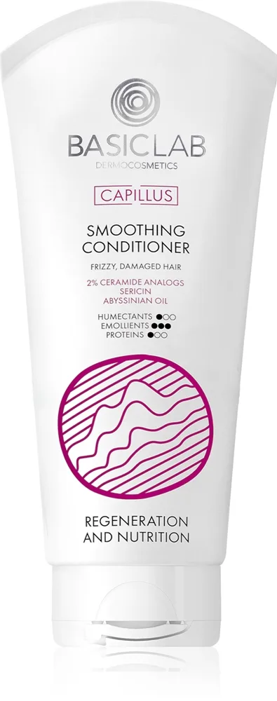 BasicLab Dermocosmetics Capillus silottava hoitoaine kurittomille ja pörröisille hiuksille 100 ml