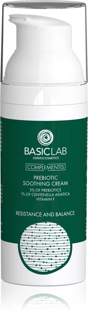 BasicLab Dermocosmetics Complementis rauhoittava voide sisältää prebiootteja 50 ml