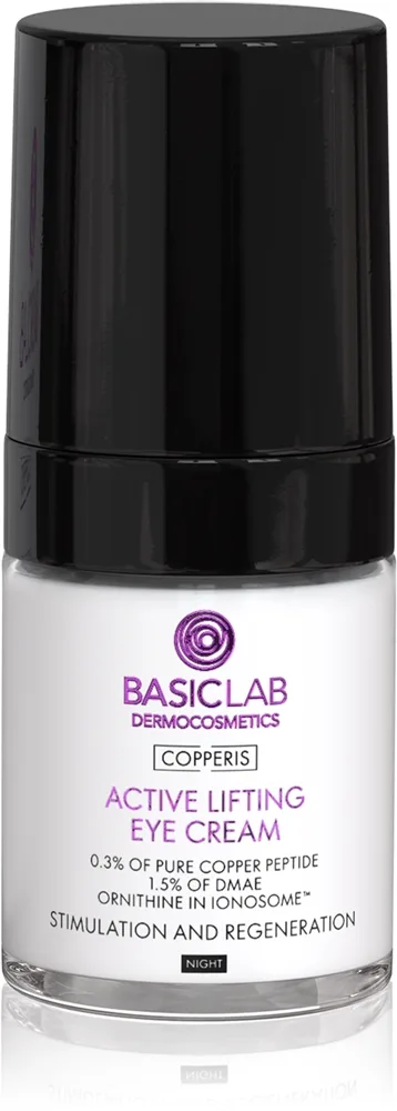BasicLab Dermocosmetics Copperis kohottava silmänympärysvoide yöksi 18 ml