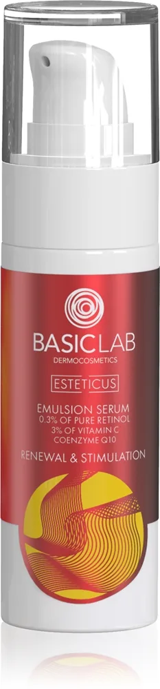BasicLab Dermocosmetics Esteticus uudistava yöemulsio 0.3% Pure Retinol 30 ml