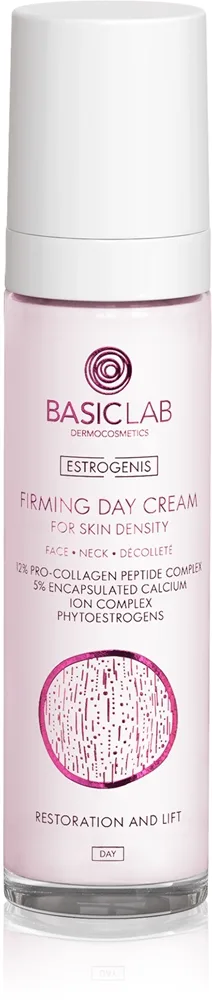 BasicLab Dermocosmetics Estrogenis Straffende Anti-Falten-Tagescreme für Gesicht, Hals und Dekolleté 50 ml