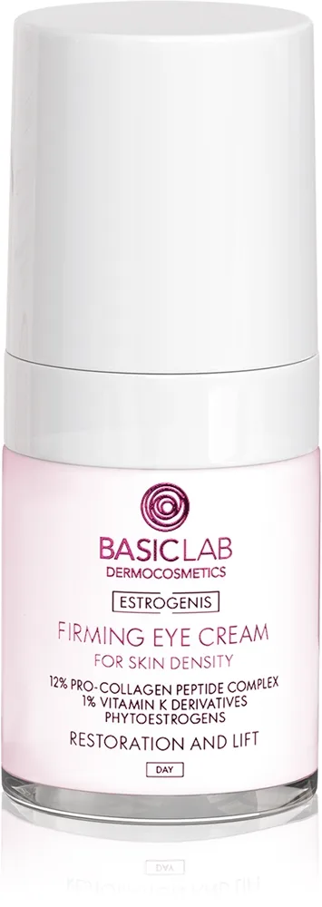 BasicLab Dermocosmetics Estrogenis Lyftande och åtstramande ögonvård med peptider 18 ml