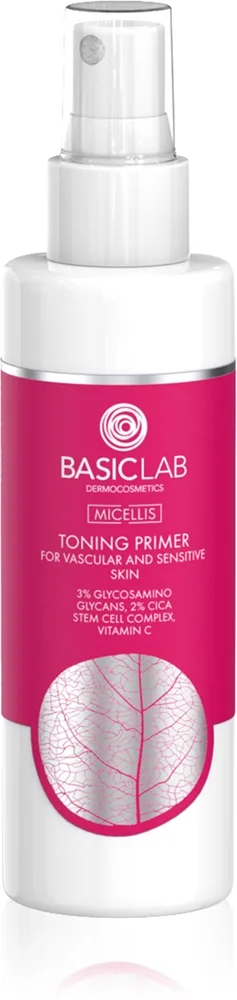 BasicLab Dermocosmetics Micellis kasvovesisuihke herkälle ja punoittavalle iholle 150 ml