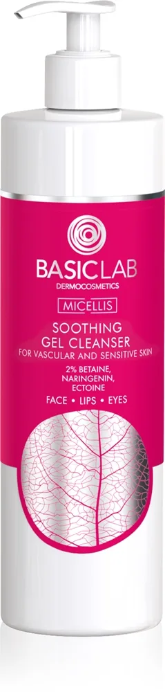 BasicLab Dermocosmetics Micellis Sensitiv rensegel Til sensitiv og rød blussende hud 300 ml