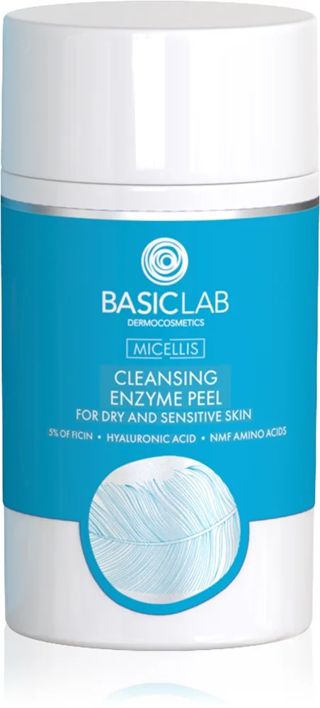 BasicLab Dermocosmetics Micellis hellävarainen entsymaattinen kuorinta kuivalle ja herkälle iholle 35 g