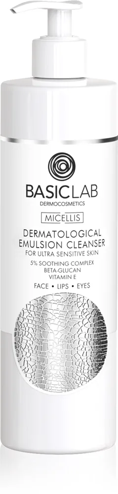 BasicLab Dermocosmetics Micellis Mild rensende emulsion Til meget sensitiv hud 300 ml